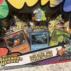 Pokemon Ascended Heroes First Partner Deluxe Pin Collection Sealed New - Image 2