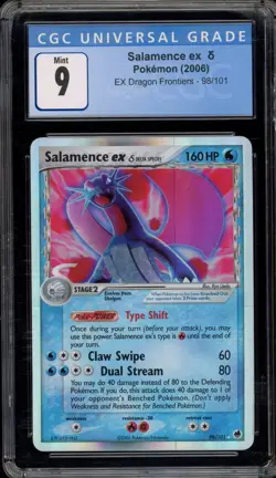 Pokemon Salamence ex EX Dragon Frontiers Holo Ultra Rare #98 CGC 9 Mint - Image 1
