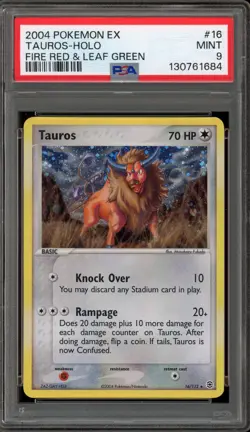 Pokemon Tauros EX Fire Red & Leaf Green Holo Rare #16 PSA 9 Mint - Image 1