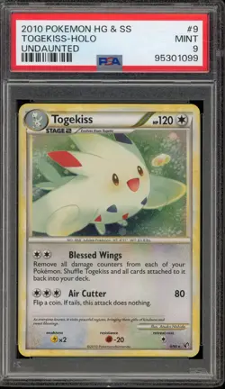 Pokemon Togekiss Undaunted Holo Rare #9 PSA 9 Mint - Image 1