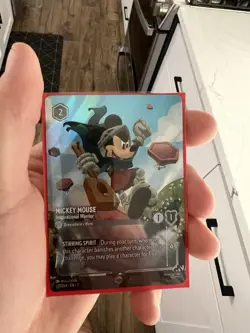 Disney Lorcana TCG Enchanted Mickey Mouse Inspirational Warrior Card Full Art - Image 2