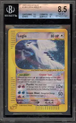 Pokemon Lugia Aquapolis Crystal Holo Secret Rare #149 BGS 8.5 - Image 1