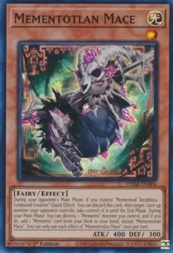 Yugioh! Mementotlan Mace - VASM-EN006 - Super Rare - 1st Edition Near Mint, Engl - Image 1