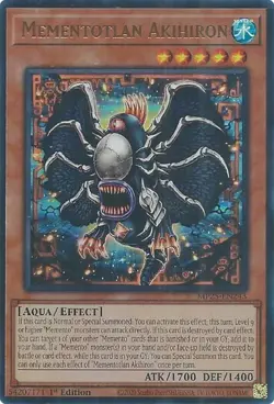 Yugioh! Mementotlan Akihiron - MP25-EN243 - Ultra Rare - 1st Edition Near Mint, - Image 1