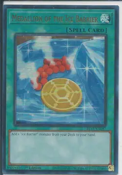 Yugioh! Medallion of the Ice Barrier - BLTR-EN097 - Ultra Rare - 1st Edition Nea - Image 1