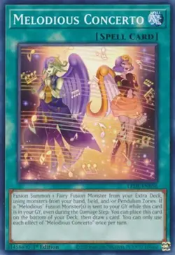 Yugioh! Melodious Concerto - LEDE-EN056 - Common - 1st Edition Near Mint, Englis - Image 1