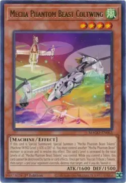 Yugioh! Mecha Phantom Beast Coltwing - MAGO-EN065 - Rare - 1st Edition Near Mint - Image 1