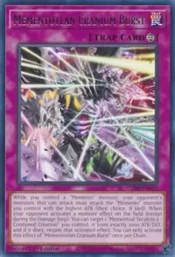 Yugioh! Mementotlan Cranium Burst - VASM-EN012 - Rare - 1st Edition Near Mint, E - Image 1