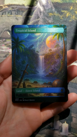 Tropical Island FOIL Original Dual Land Proxy Card Space Custom Art Design - Image 2
