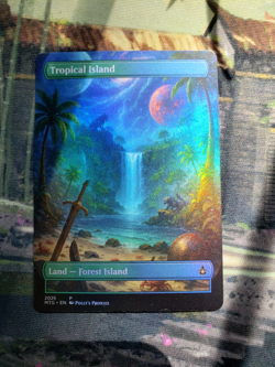 Tropical Island FOIL Original Dual Land Proxy Card Space Custom Art Design - Image 3