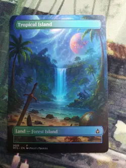 Tropical Island FOIL Original Dual Land Proxy Card Space Custom Art Design - Image 4