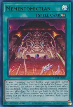 Yugioh! Mementomictlan - MP24-EN298 - Ultra Rare - 1st Edition Near Mint, Englis - Image 1