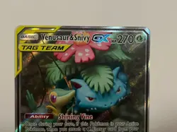VENUSAUR & SNIVY GX SM229 TAG TEAM POKEMON CARD, MINT! SUN & MOON PROMO - Image 3