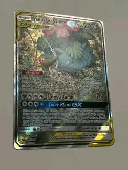 VENUSAUR & SNIVY GX SM229 TAG TEAM POKEMON CARD, MINT! SUN & MOON PROMO - Image 4