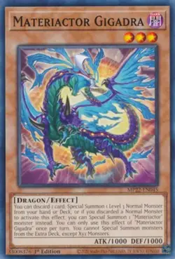 Yugioh! Materiactor Gigadra - MP22-EN045 - Common - 1st Edition Near Mint, Engli - Image 1
