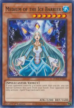 Yugioh! Medium of the Ice Barrier - HAC1-EN034 - Common - 1st Edition Near Mint, - Image 1