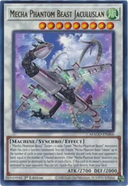 Yugioh! Mecha Phantom Beast Jaculuslan - MAGO-EN066 - Rare - 1st Edition Near Mi - Image 1