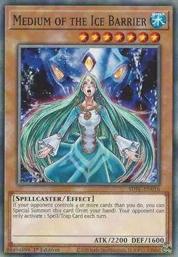 Yugioh! Medium of the Ice Barrier - SDFC-EN016 - Common - 1st Edition Near Mint, - Image 1
