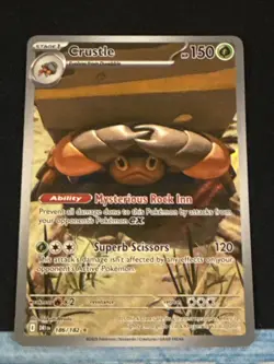 Crustle 186/182 Illustration Rare IR S&V Destined Rivals Pokemon TCG Card NM - Image 1