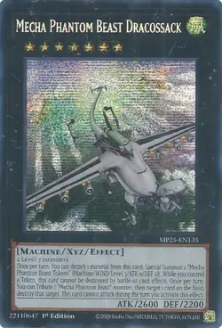 Yugioh! Mecha Phantom Beast Dracossack - MP25-EN135 - Prismatic Secret Rare - 1s - Image 1