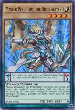 Yugioh! Master Pendulum, the Dracoslayer - BOSH-EN023 - Super Rare - Unlimited E - Image 1