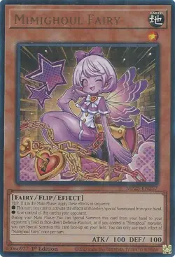 Yugioh! Mimighoul Fairy - MP25-EN257 - Ultra Rare - 1st Edition Near Mint, Engli - Image 1