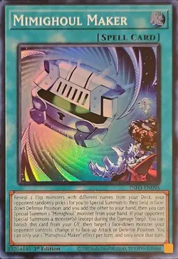 Yugioh! Mimighoul Maker - INFO-EN095 - Super Rare - 1st Edition Near Mint, Engli - Image 1