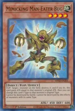 Yugioh! Mimicking Man-Eater Bug - MP22-EN204 - Ultra Rare - 1st Edition Near Min - Image 1