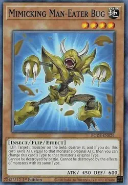 Yugioh! Mimicking Man-Eater Bug - BODE-EN029 - Common - 1st Edition Near Mint, E - Image 1