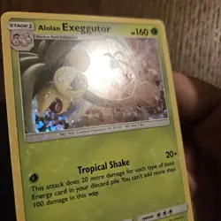 Pokemon Card TCG Alolan Exeggutor McDonalds 2/12 Holo Rare Promo 2019 PLAYED DMG - Image 3