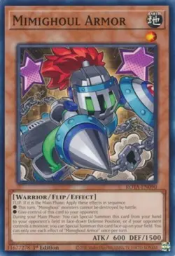 Yugioh! Mimighoul Armor - ROTA-EN090 - Common - 1st Edition Near Mint, English - Image 1