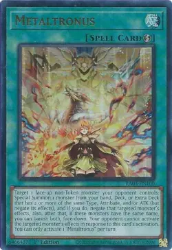 Yugioh! Metaltronus - RA04-EN100 - Ultra Rare - 1st Edition Near Mint, English - Image 1