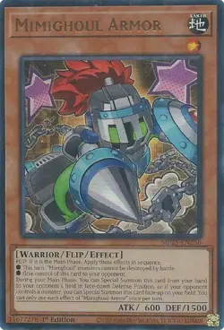 Yugioh! Mimighoul Armor - MP25-EN256 - Ultra Rare - 1st Edition Near Mint, Engli - Image 1