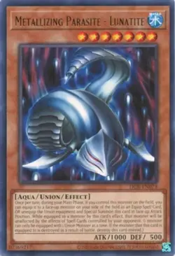 Yugioh! Metallizing Parasite - Lunatite - DCR-EN074 - Rare - Unlimited 25th Anni - Image 1