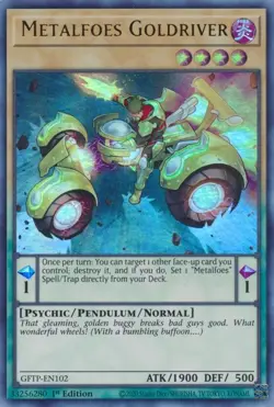Yugioh! Metalfoes Goldriver - GFTP-EN102 - Ultra Rare - 1st Edition Near Mint, E - Image 1