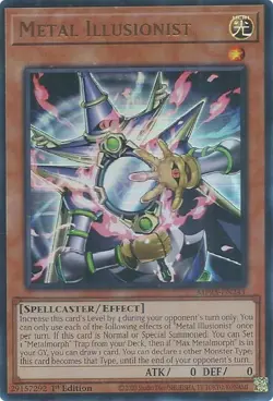 Yugioh! Metal Illusionist - MP25-EN241 - Ultra Rare - 1st Edition Near Mint, Eng - Image 1
