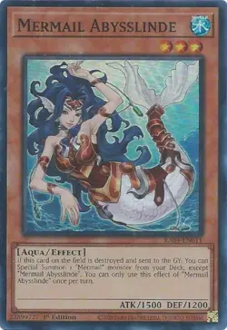 Yugioh! Mermail Abysslinde - RA04-EN011 - Super Rare - 1st Edition Near Mint, En - Image 1