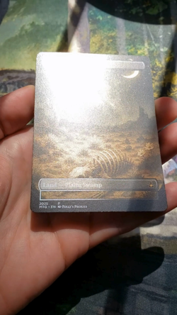 Scrubland FOIL Dual Land Plains Swamp Proxy Card Custom Space Fantasy Art Design - Image 2