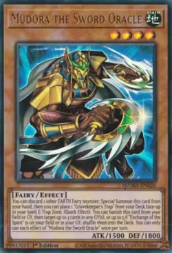 Yugioh! Mudora the Sword Oracle - MAMA-EN026 - Ultra Rare - 1st Edition Near Min - Image 1