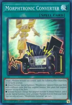 Yugioh! Morphtronic Converter - MP23-EN150 - Super Rare - 1st Edition Near Mint, - Image 1