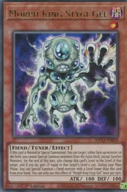 Yugioh! Morph King Stygi-Gel - KICO-EN018 - Ultra Rare - 1st Edition Near Mint, - Image 1