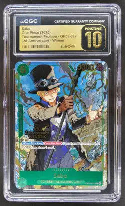 2025 ONE PIECE SABO 3RD ANNIV PROMO OP09-027 CGC 10 PRISTINE A PT - Image 1