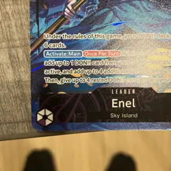 Bandai One Piece TCG Alt Art Enel Leader OP15-058 - Image 4