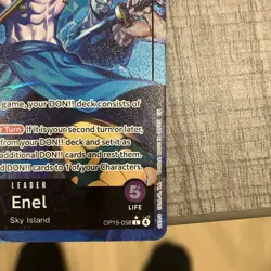 Bandai One Piece TCG Alt Art Enel Leader OP15-058 - Image 5
