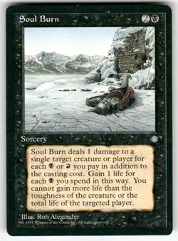 SOUL BURN (COMMON) MTG ICE AGE - Image 1