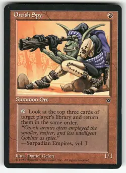 ORCISH SPY (GELON) (COMMON) MTG FALLEN EMPIRES - Image 1