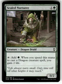 SCALED NURTURER #252 (COMMON) MTG COMMANDER LEGENDS: BATTLE FOR BALDUR'S GATE - Image 1