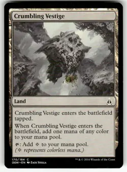 CRUMBLING VESTIGE #170 (COMMON) MTG OATH OF THE GATEWATCH - Image 1