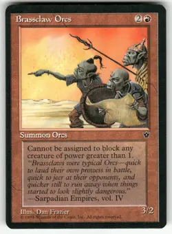 BRASSCLAW ORCS (FRAZIER) (COMMON) MTG FALLEN EMPIRES - Image 1