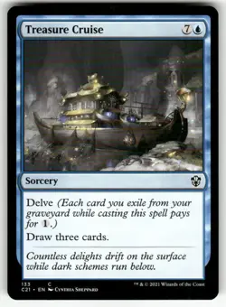 TREASURE CRUISE #133 (COMMON) MTG COMMANDER 2021 - Image 1